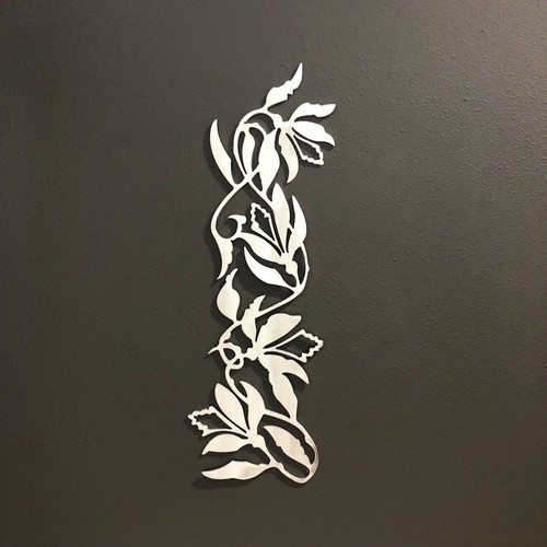 Flower vine metal wall art - vine,